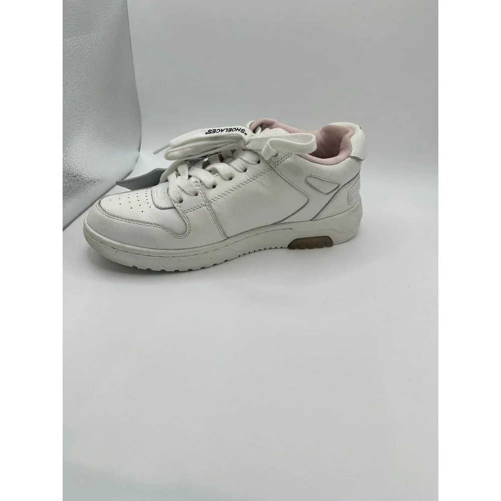 Off-White Kids Out Of Office White‎ Pink For Walking Sneakers Zip Tie Tag